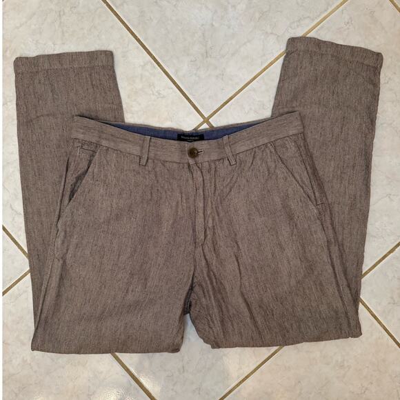 Men's Light Brown / Gray 32 x 30 Banana Republic Pants - Picture 2 of 8